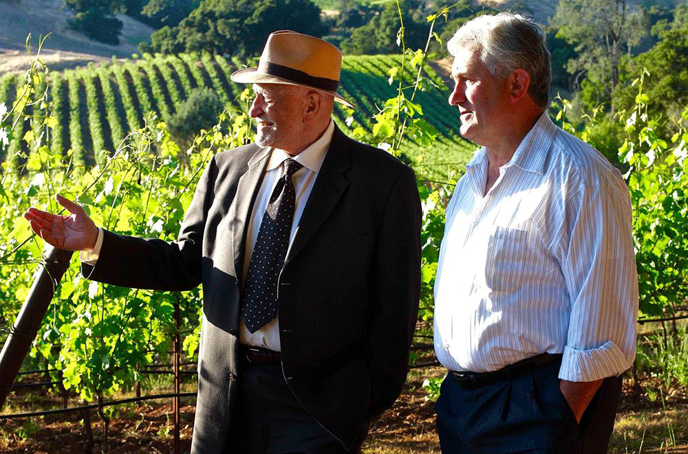 Jess Jackson and Pierre Seillan of V&amp;eacute;rit&amp;eacute;