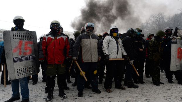 Ukrainian protesters