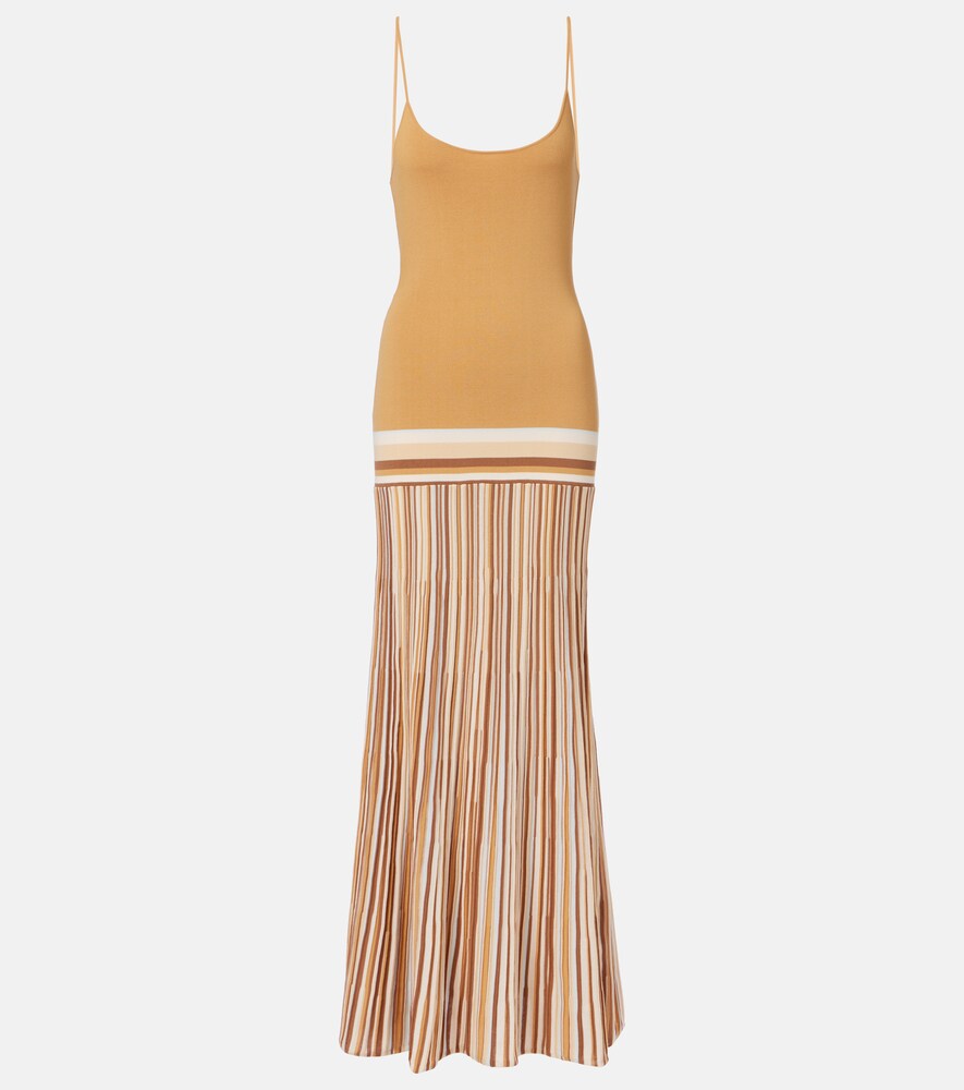 Citara Knitted Cotton-Blend Maxi Dress