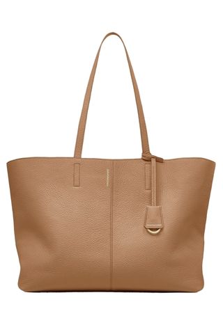 Large Leather Snap Soft Tote