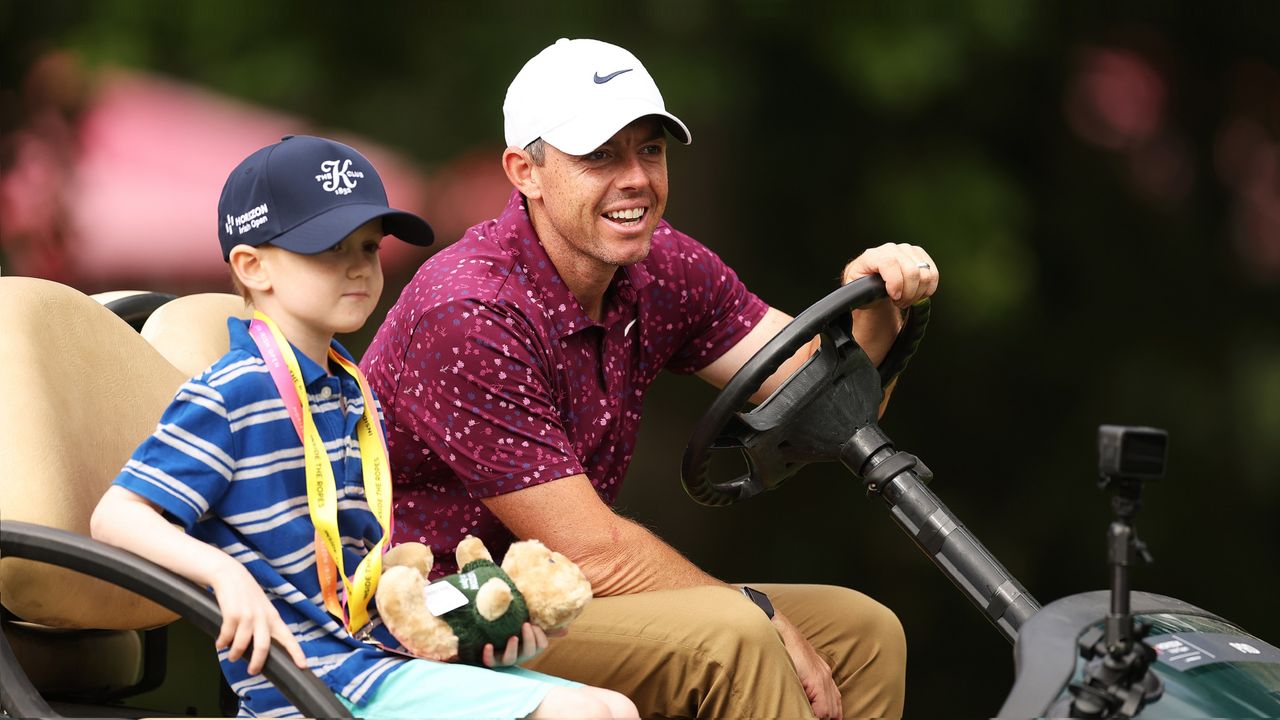 Rory McIlroy makes seven-year-old Michael Horgan&#039;s wish come true at the Irish Open 