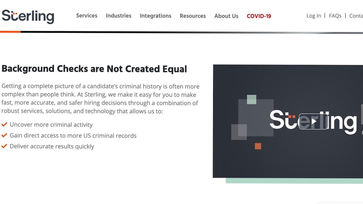 Sterling background check service review TechRadar