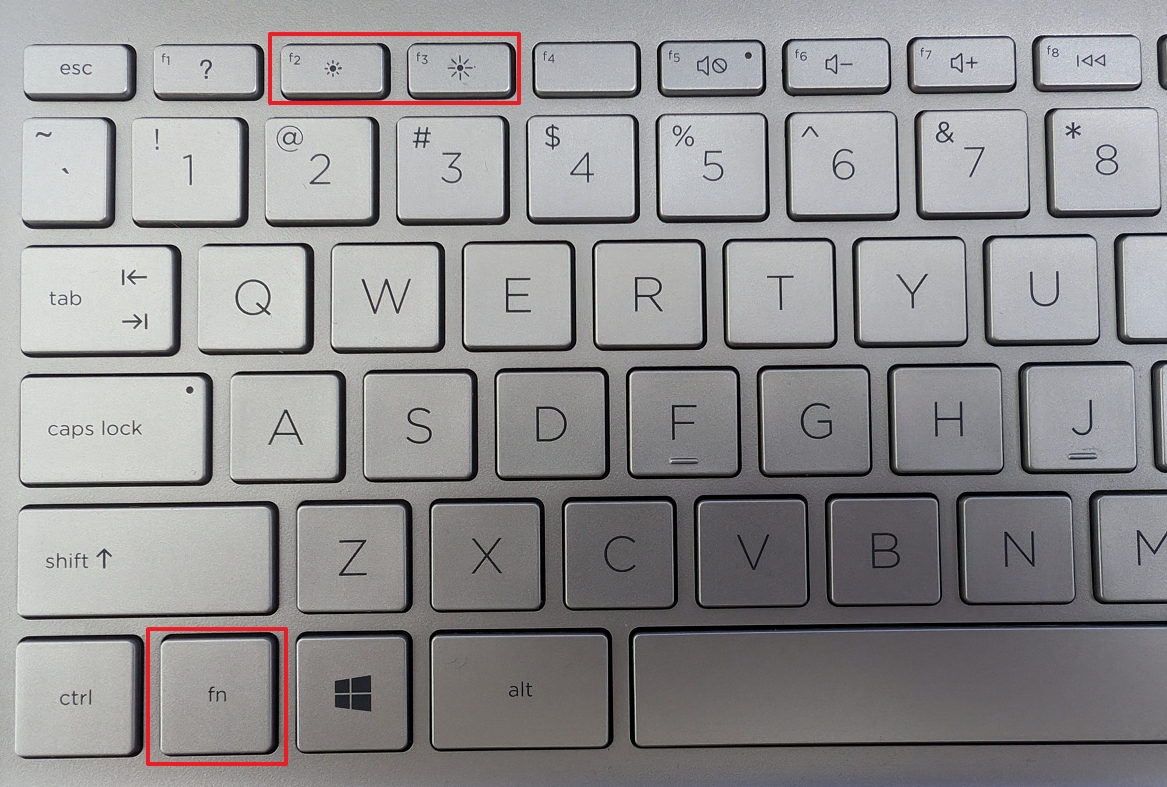 Keyboard brightness keys
