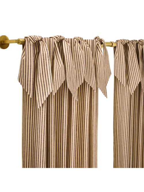 Pierce & Ward Cotton Linen Stripe Curtain