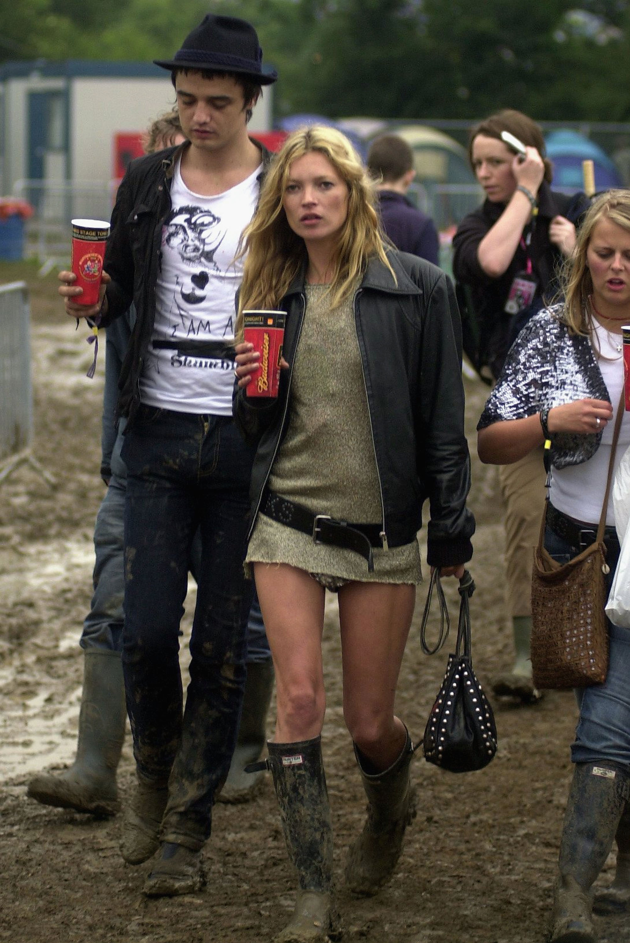 Trajes de Kate Moss en Glastonbury