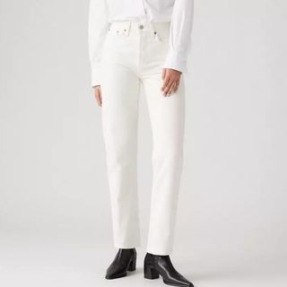 Levi's white jeans