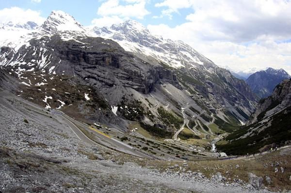 It's a long way up the Passo dello Stelvio