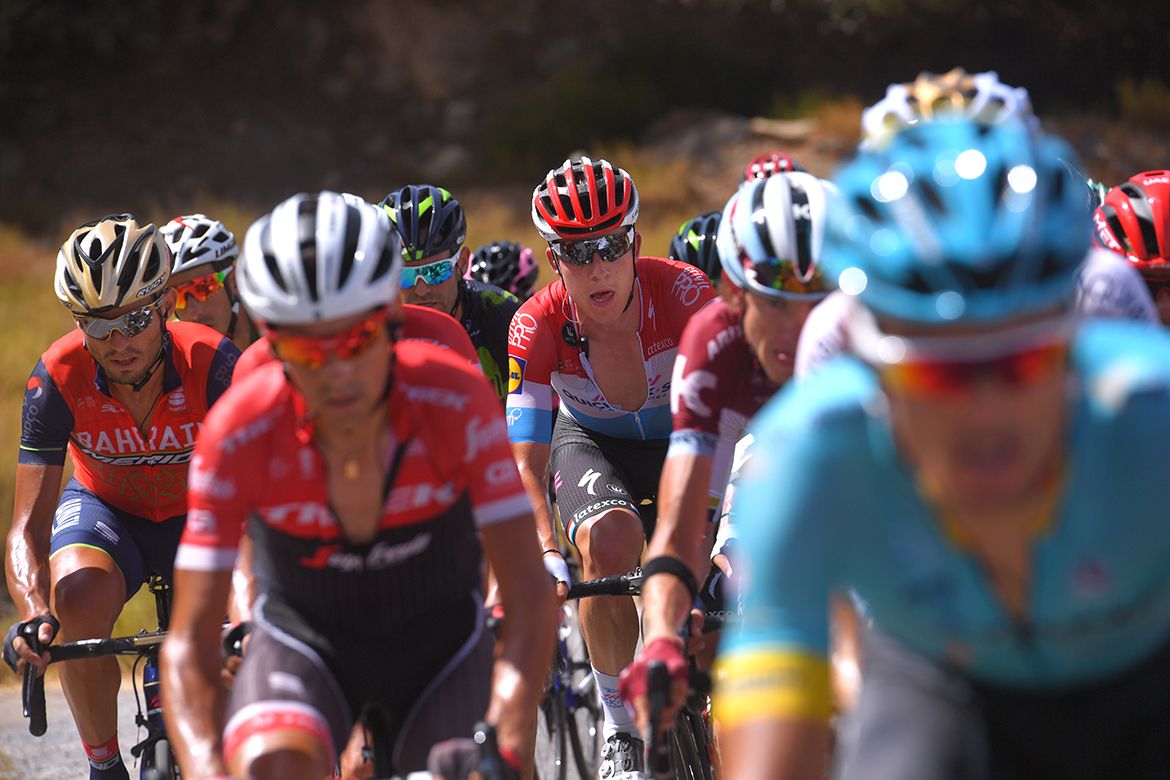 Bob Jungels on stage 15 of the Vuelta a Espa&ntilde;a