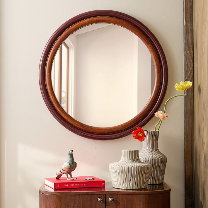Emma Chamberlain Tubular Round Wall Mirror