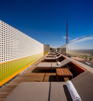 B Hotel rooftop terrace, Brasilia, Brazil