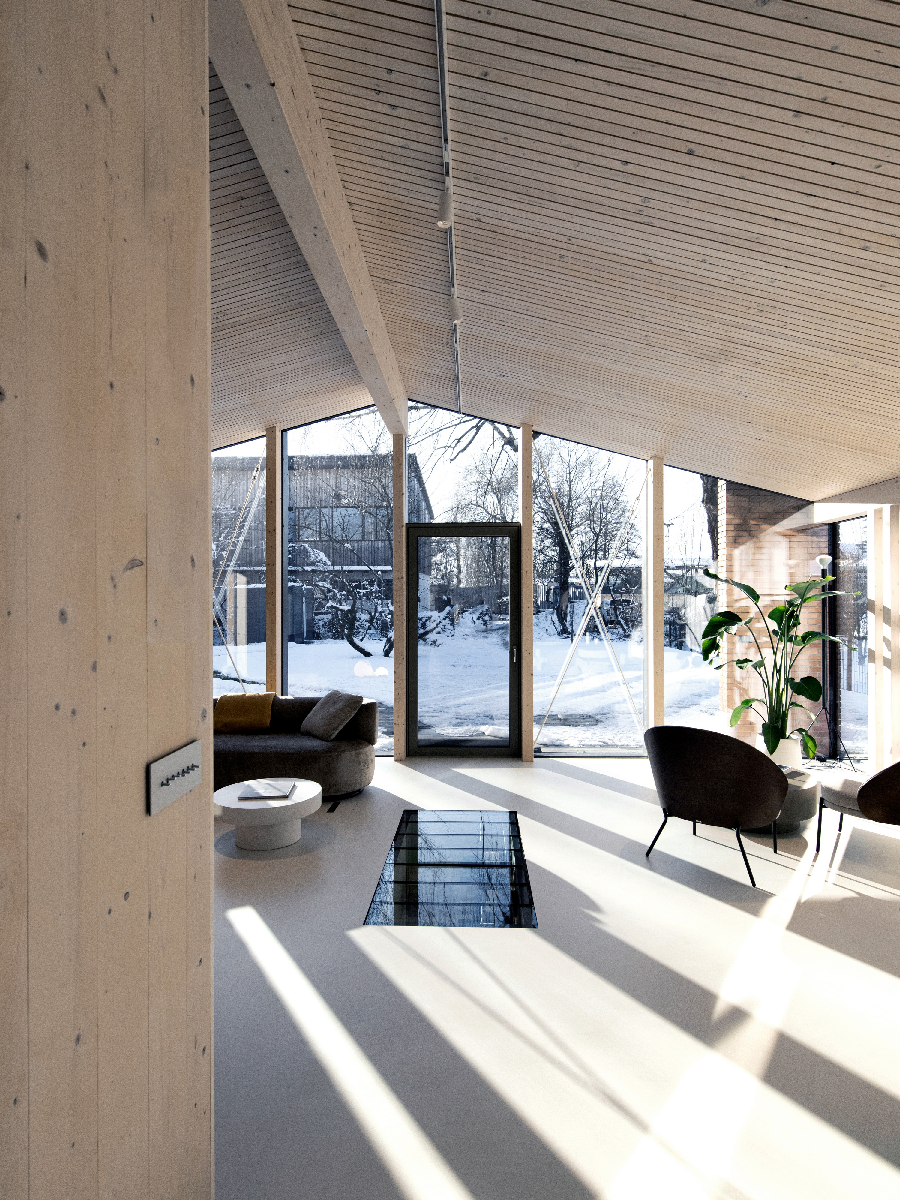 The view from the living room