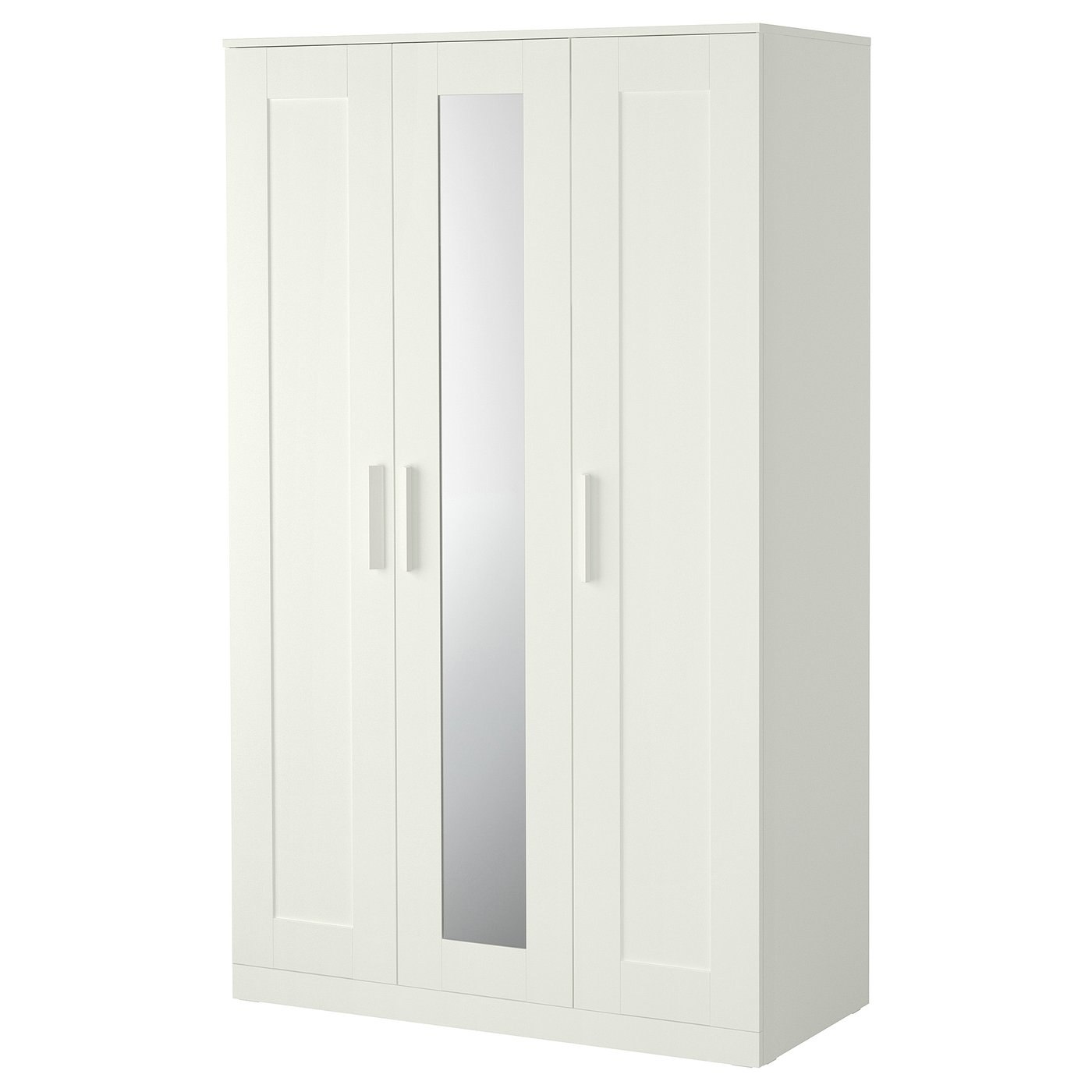 Brimnes Wardrobe With 3 Doors - White 46x19 3/4x74 3/4 "