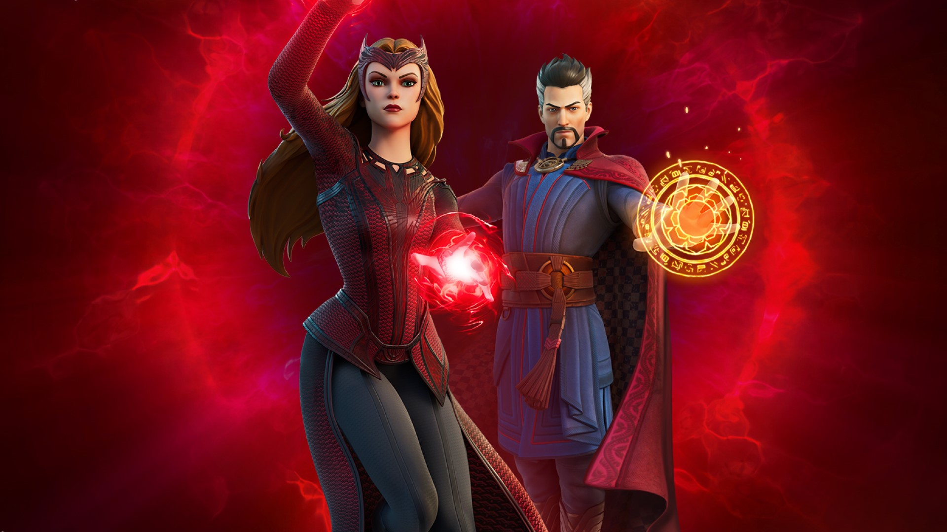 Fortnite Skins for Scarlet Witch and Doctor Strange