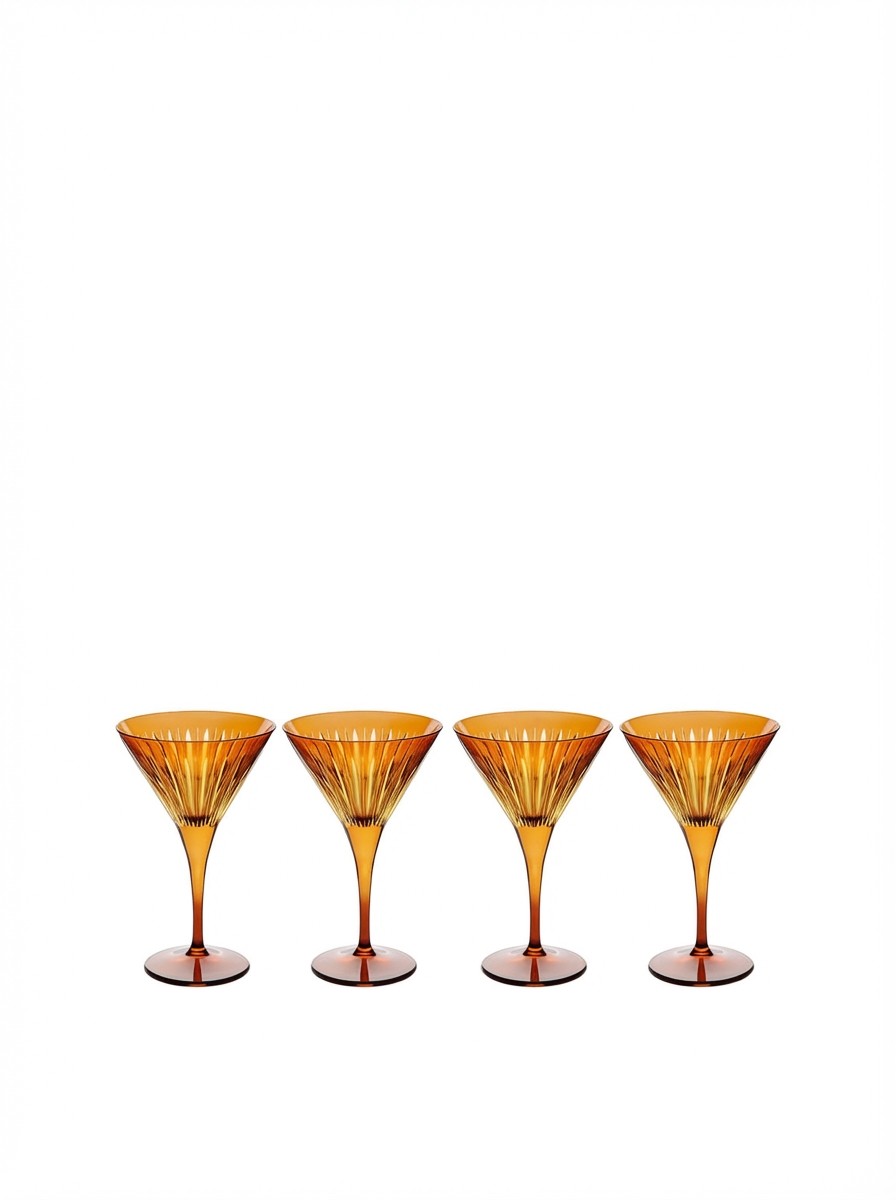 Lobjet, Prism Martini Glasses Set of Four