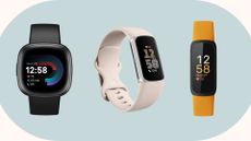 A selection of the best Fitbits, including the Fitbit Versa 4, Charge 6, and Inspire 3