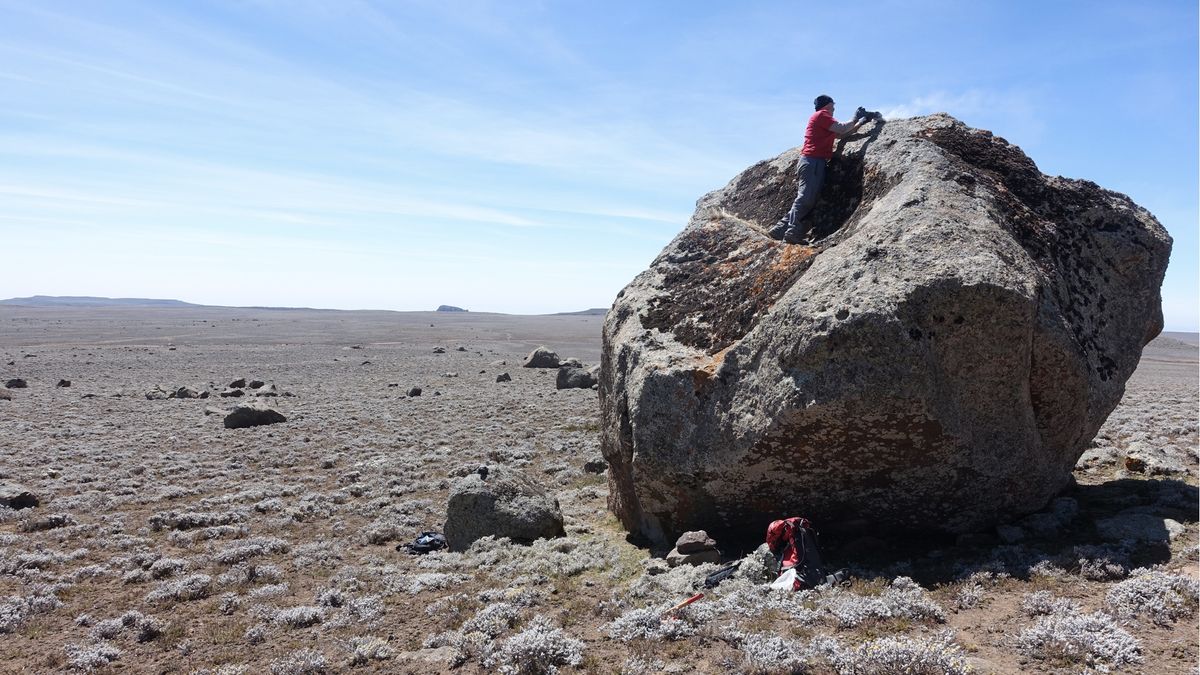 The researchers sampled erratic boulders deposited by a glacier on the central Sanetti Plateau in the Bale Mountains. Analysis of the boulders was used to figure out how long ago that glacier had advanced. 