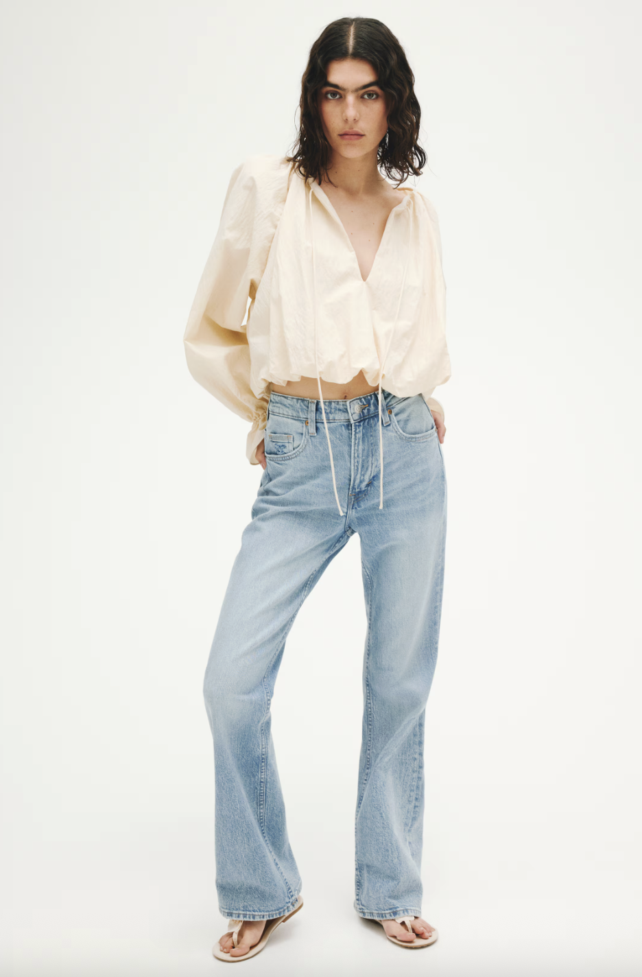 H&amp;amp;M Bootcut High Waist Jeans