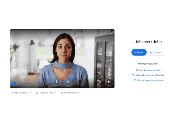 Google Meet video call