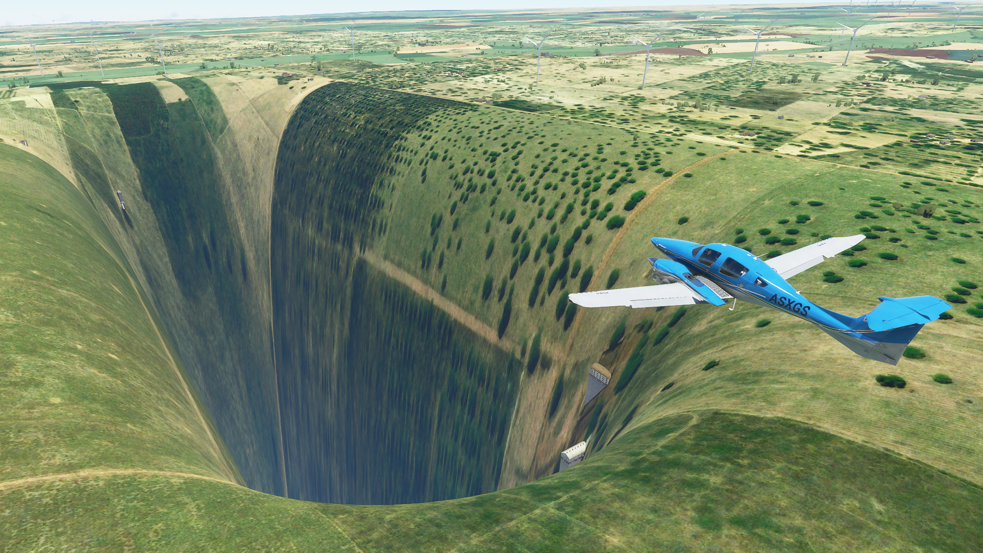 Google Earth flight simulator