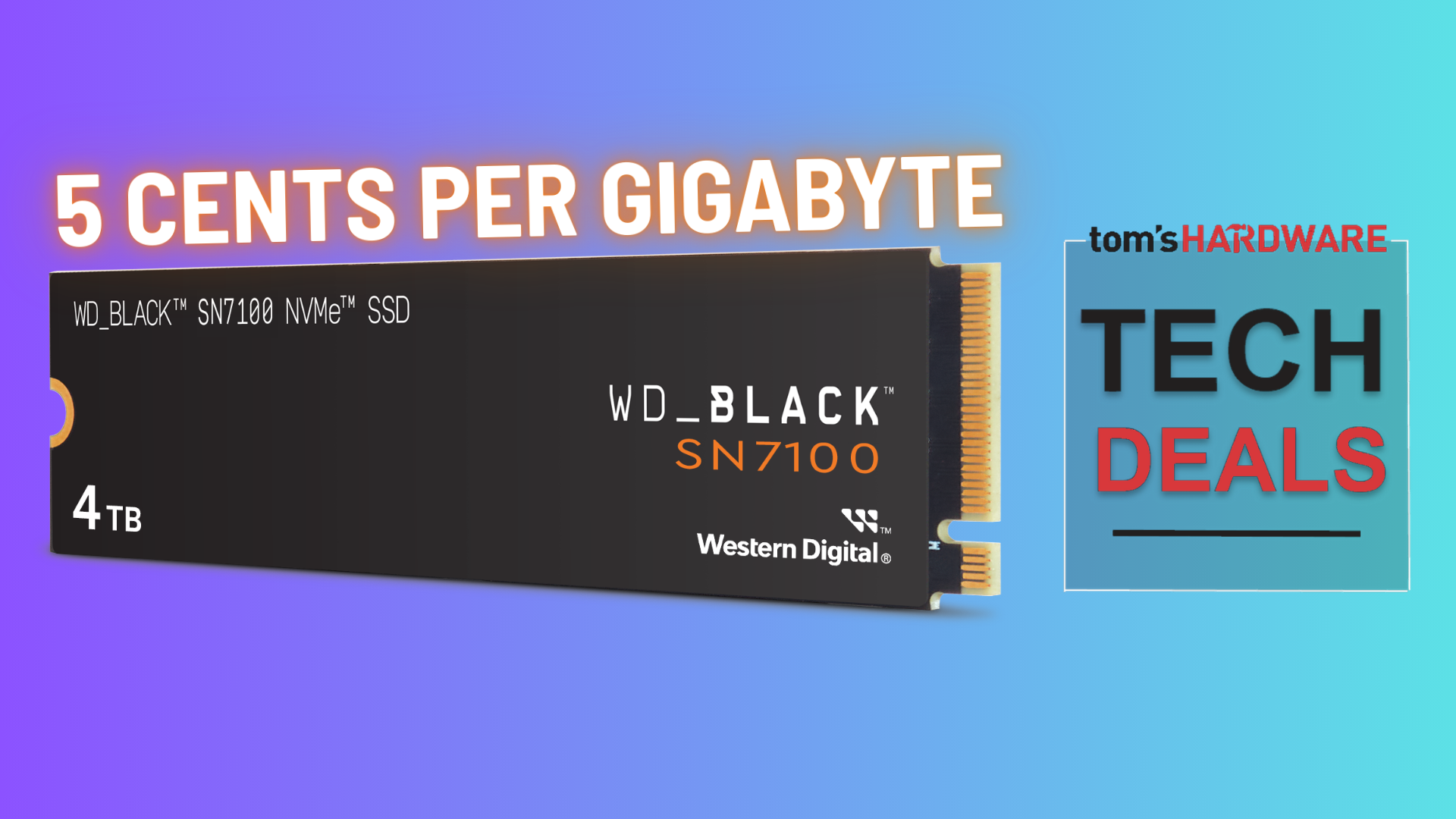 WD_Black SN7100 4TB SSD on sale