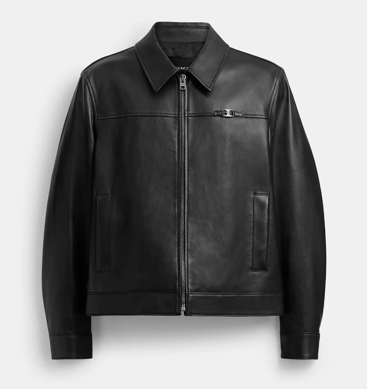 Coach, Heritage C Lightweight Leather Jacket
