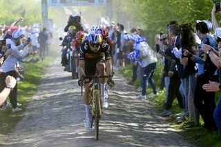 Wout van Aert at Paris-Roubaix 2022