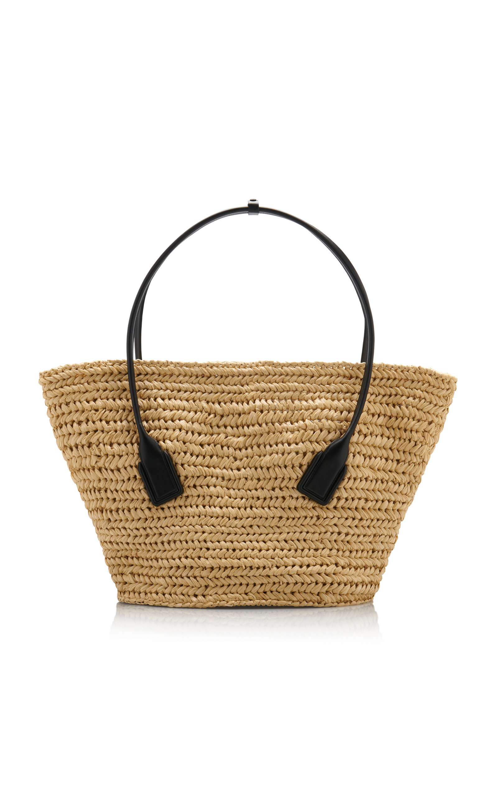 Medium Arco Crochet Raffia Tote Bag