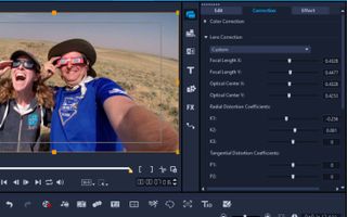 VideoStudio includes presets for popular GoPro models, but it also lets you use sliders to manually correct your shots.