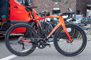 The Pinarello Dogma X of Connor Swift.