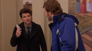 Ben and Andy solve puzzle in Parks and Recreation