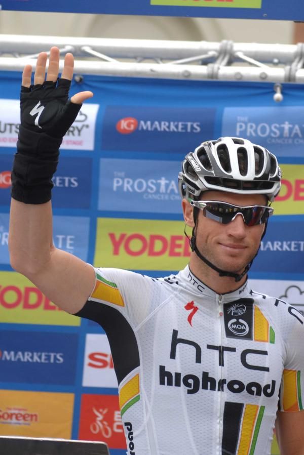 Mark Renshaw (HTC-Highroad) at the sign on in Taunton