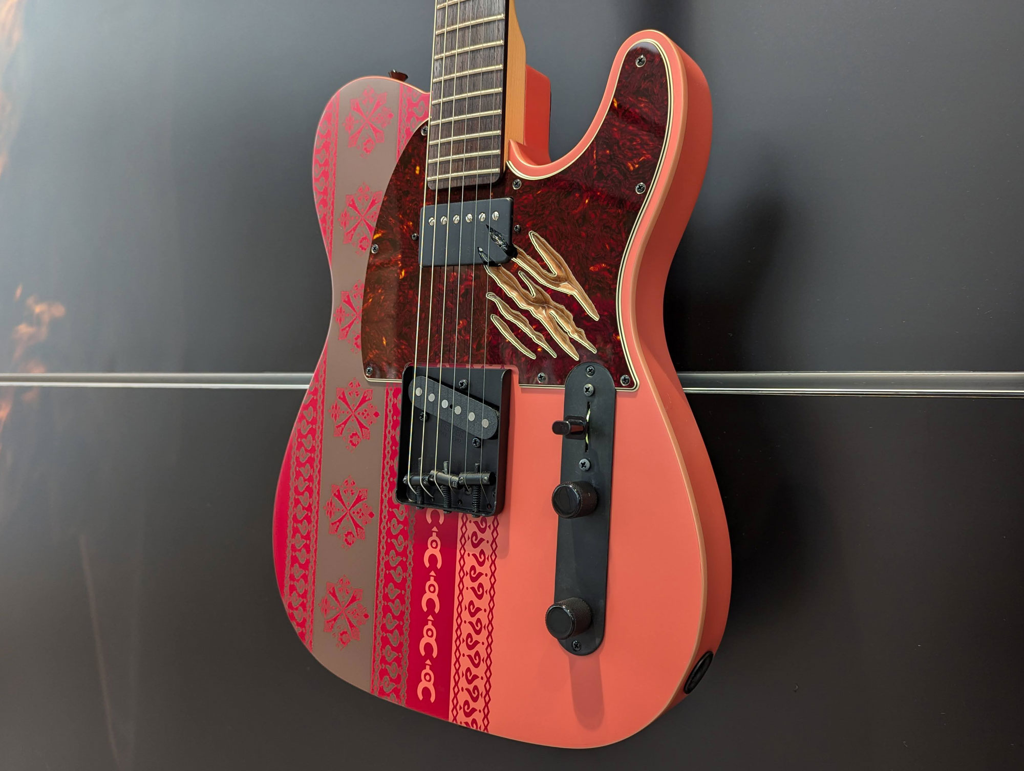 The Monster Hunter Telecaster features a literal scratchplate, and is a rare example of a simultaneous worldwide product launch for a Japanese-built Fender.