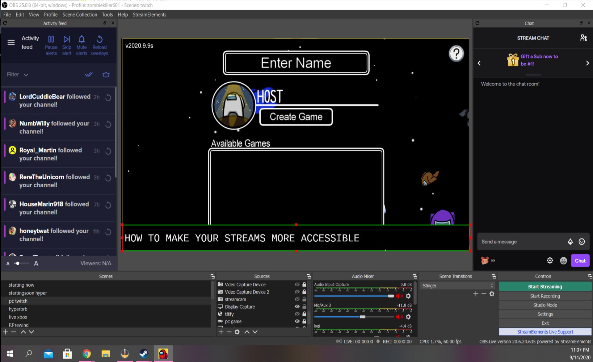 Streaming Script Gaming How to Make Your Game Streams Accessible with Live Captions | Tom's ...