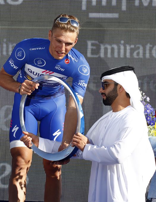 Marcel Kittel (QuickStep Floors) on the podium