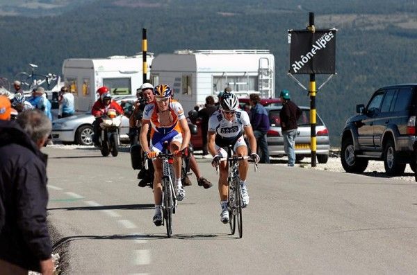 Robert Gesink (Rabobank) and Jacob Fuglsang (Saxo Bank)