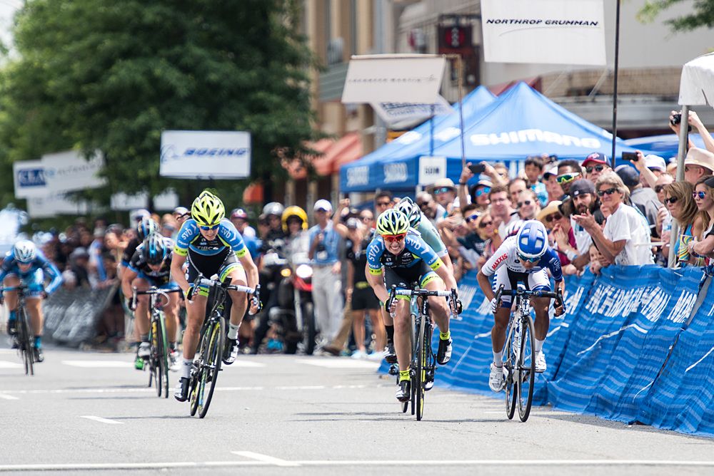The sprint for the line.
