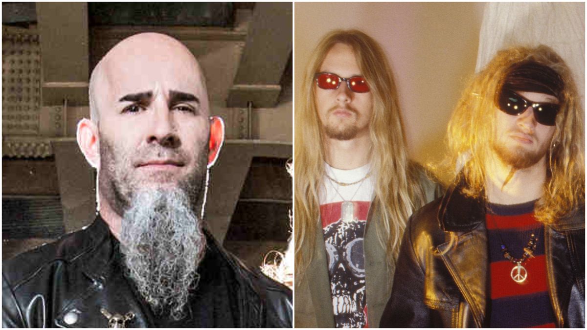 Anthrax’s Scott Ian and Jerry Cantrell and Layne Staley of Alice In Chains