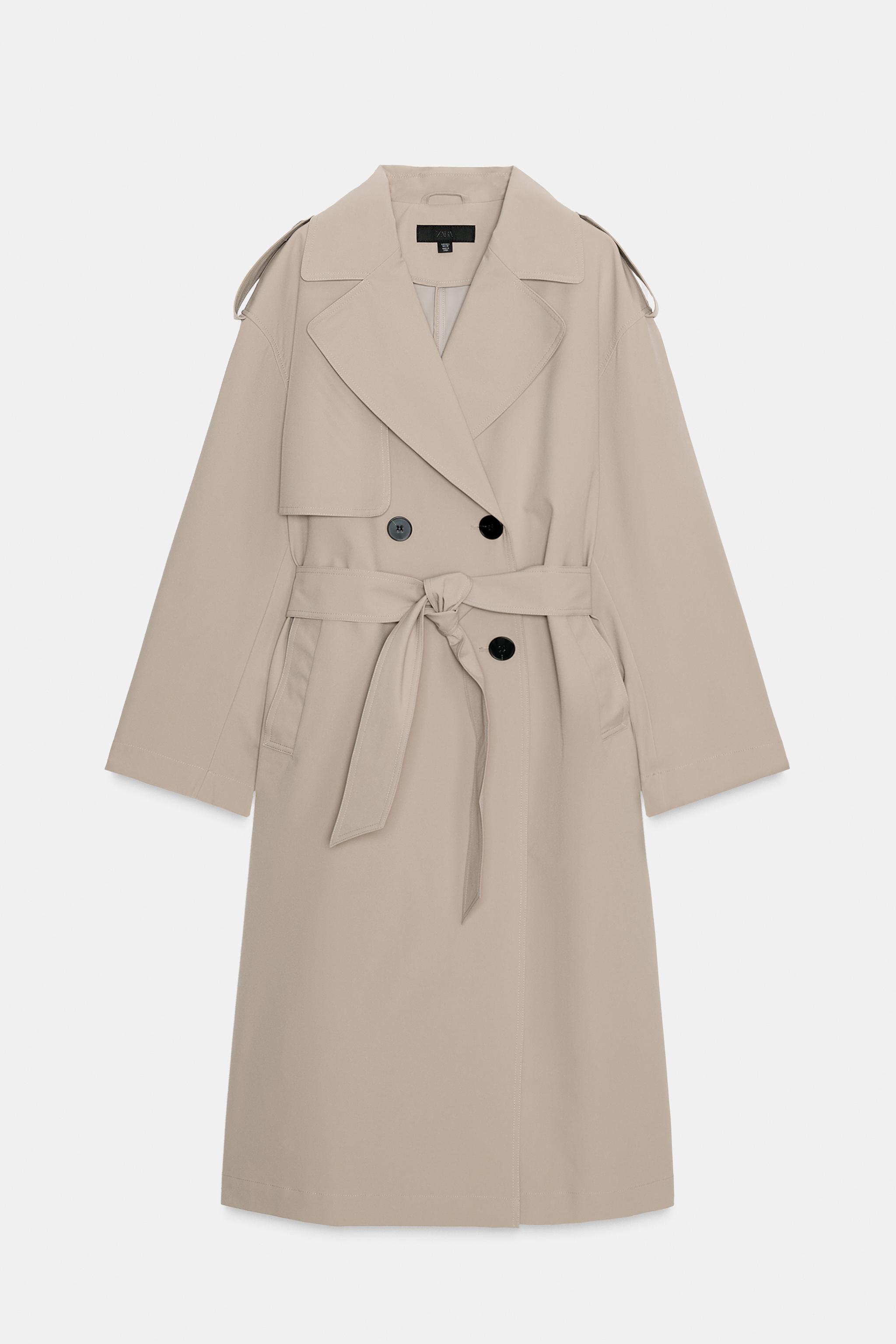 Windproof Water Repellent Long Belted Trench Coat