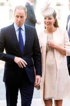 Kate Middleton and Prince William at the Coronation service