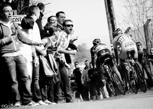 The Flemish fans watch on at Gent-Wevelgem