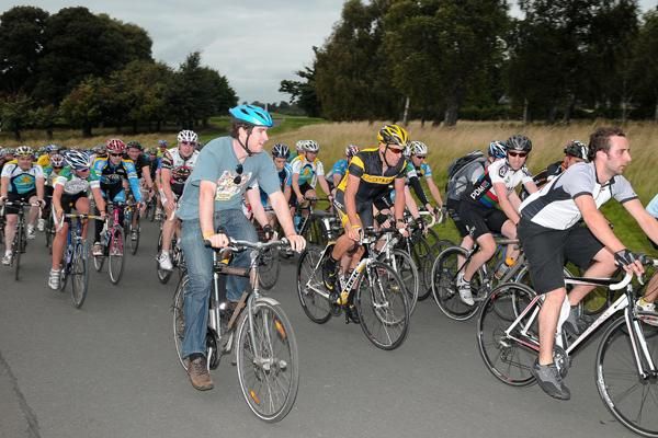 Riders of all ages and abilities gathered in Dublin's Phoenix Park to accompany Lance Armstrong on a ride.