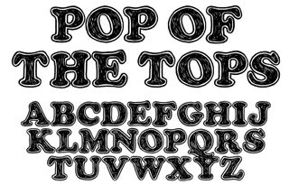10 weird and unusual free fonts: Pop of the Tops