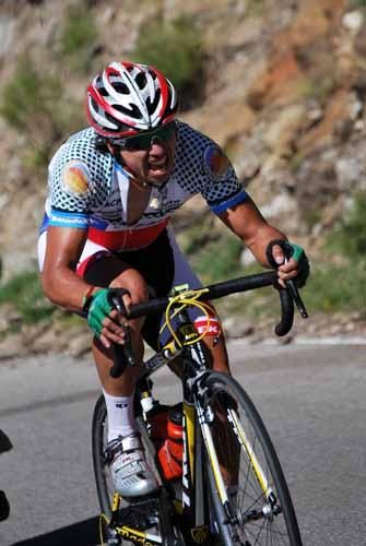 Luis Mansilla (Chile) in action on stage 5 of the Tour de San Luis.