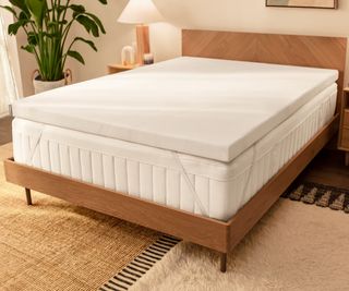 A Tempur-Adapt Mattress Topper on a tempur mattress in a modern bedroom