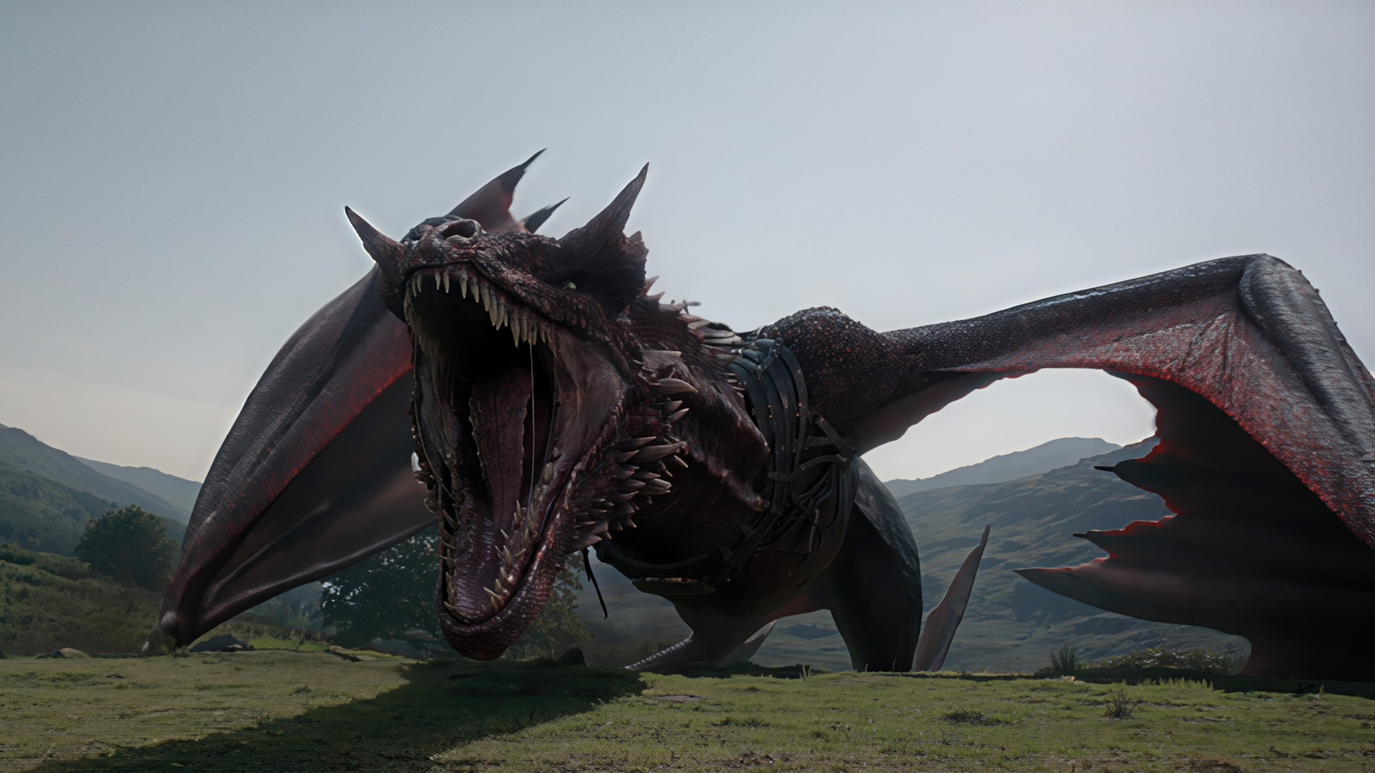 Dragon growling