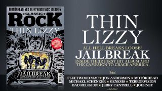 The cover of Classic Rock 332, featuring the artwork from Thin Lizzy&#039;s Jailbreak