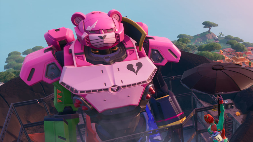 Fortnite season 9 leak confirms a giant showdown between robot bear and monster cat to set the stage for season 10 | GamesRadar+