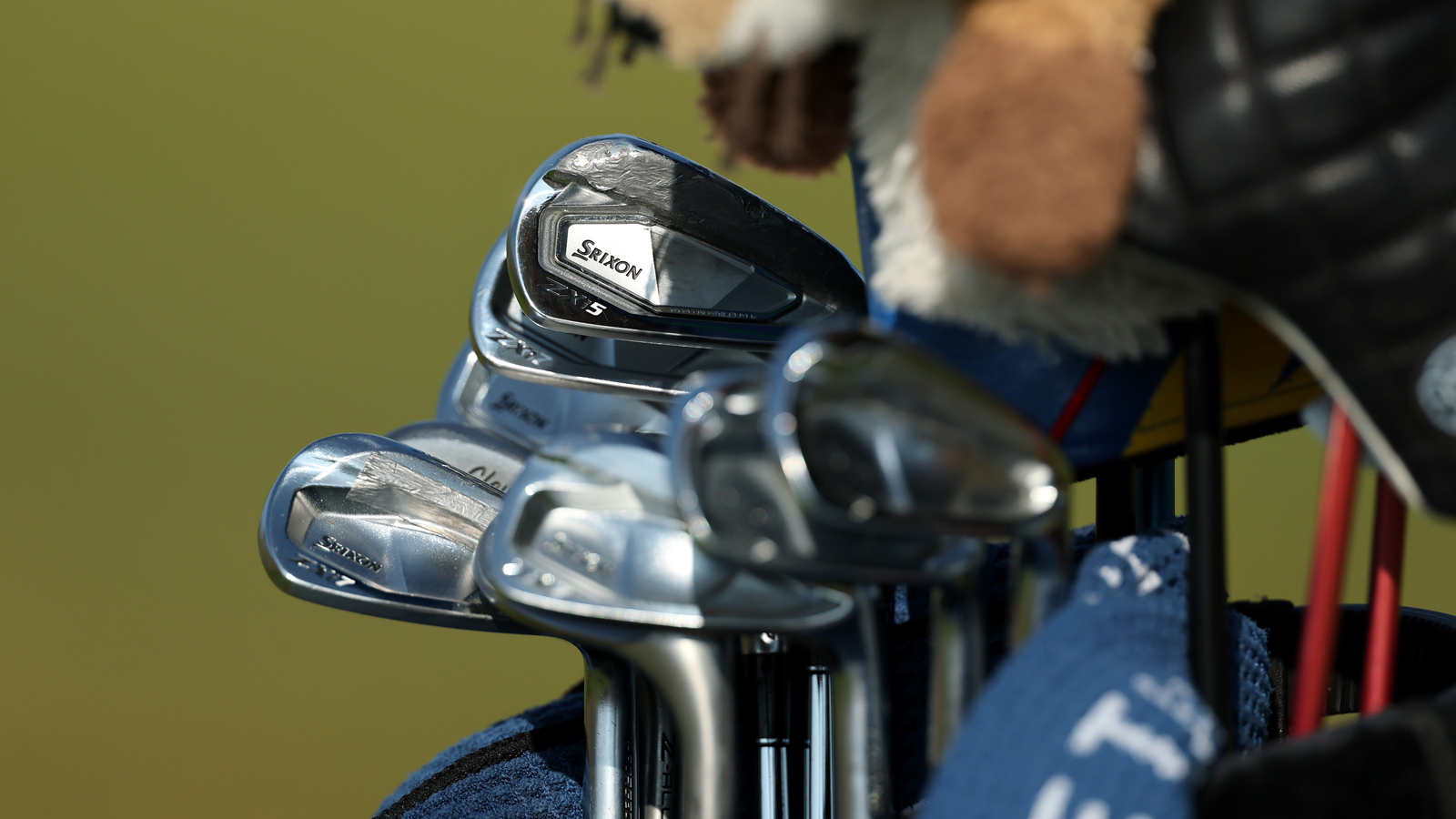 A close-up of Ryan Fox's golf bag
