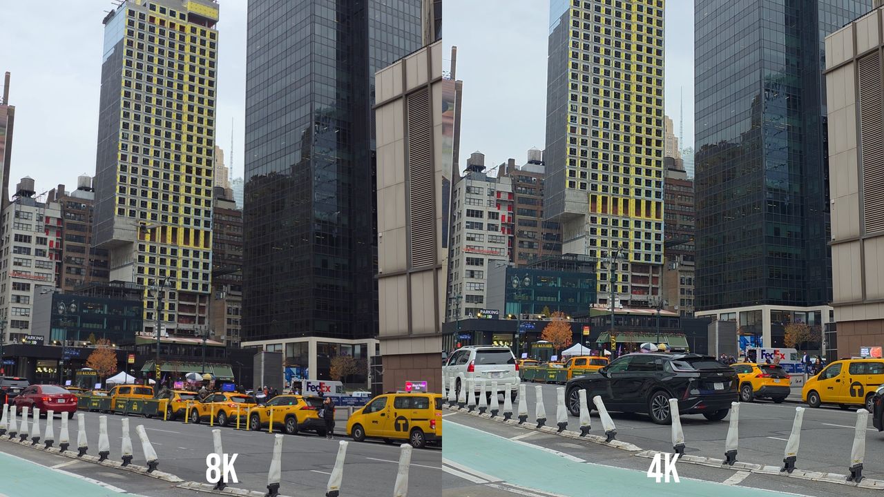 8K video capture with Galaxy S25 Ultra.