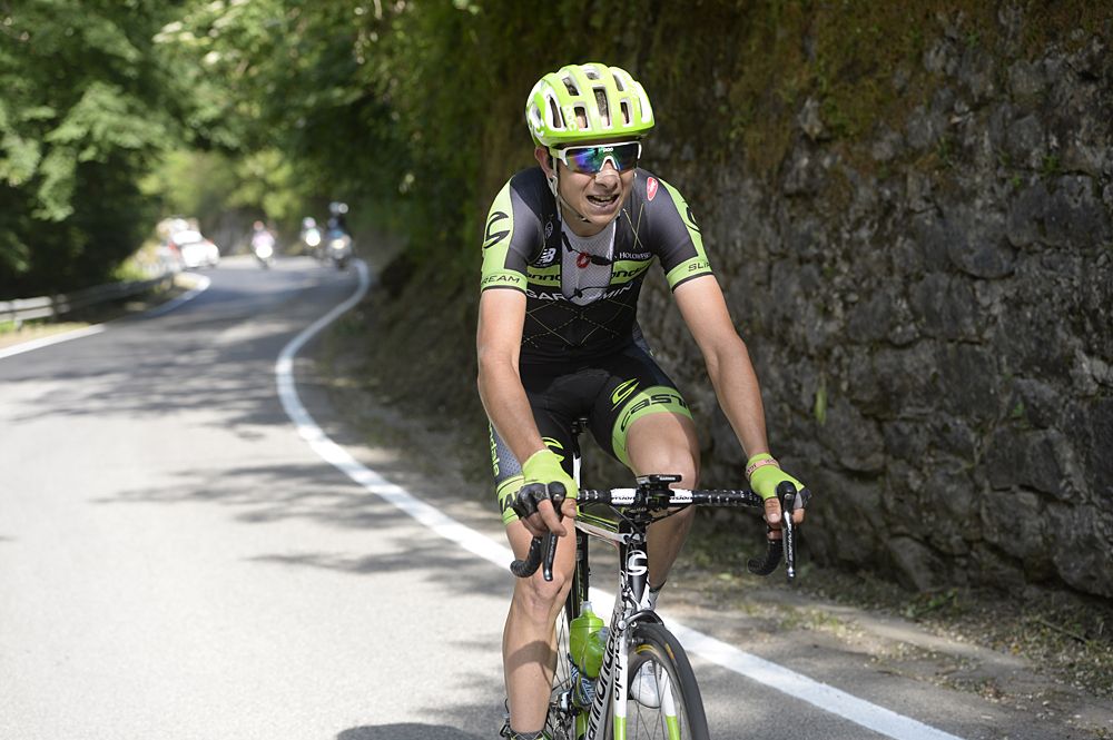 Davide Formolo (Cannondale-Garmin) on the attack